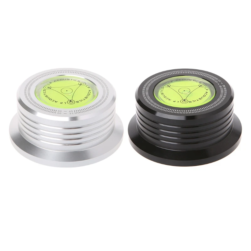 

1Pcs 3in1 Metal Record Clamp LP Disc Stabilizer Turntable For Vinyl Record Turntable Vibration Balanced Black Silver