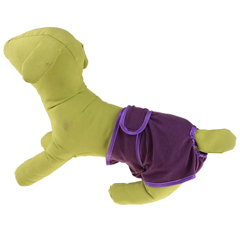 Сплошной цветной для собачки менструации брюки фиолетовый физической собака защитные штаны для девочек