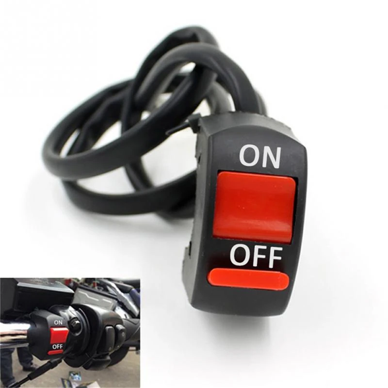 

1PC New Universal 12V Motorcycle Handlebar Accident Hazard Light Switch On/Off Button