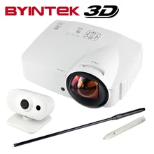 BYINTEK Ultra SHort Throw focus Daylight Projector Hologram USB HDMI 6000ANSI 1080p full HD 3D DLP Home Theater HDMI Proyector