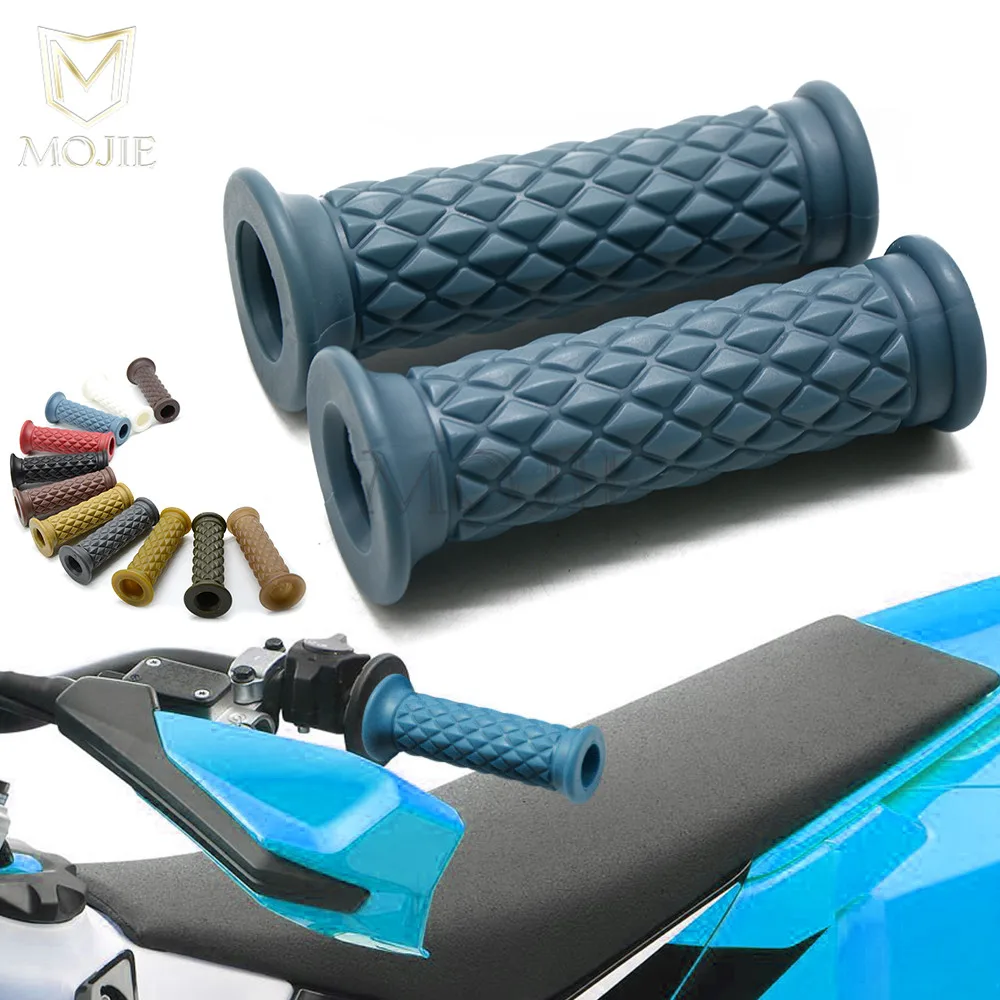 Motorcycle Hand Handle Rubber Bar Handlebar Gel Grips For Kawasaki Kdx250sr Kfx450r Suzuki Rm85