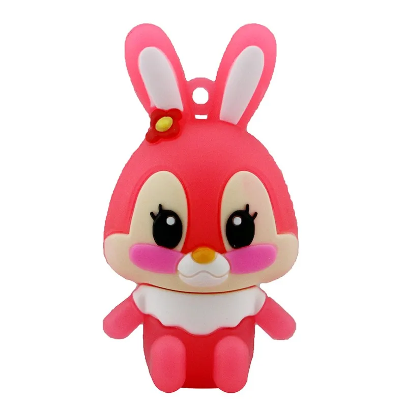 Hot Sale Lovely Animal Rabbit USB Flash Drive Pen Drive 4GB 8GB 16GB USB Stick Cle External Memory Storage Bunny Pen Drive Gifts 500gb usb stick USB Flash Drives