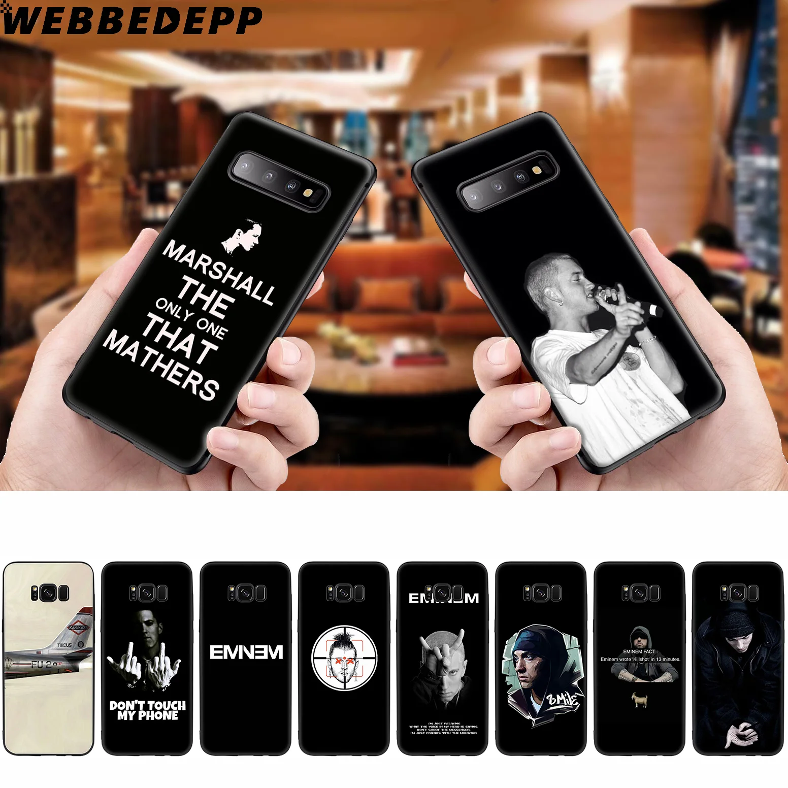 WEBBEDEPP Эминем Бог рэпа мягкий чехол для Samsung Galaxy S10 S10e S9 S8 Plus S7 S6 Edge &amp J6 2018 Note 10 9 8 |