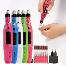 Powder Electric Nail Art Polish Machine Nail Drill Bits Set Manicure Pedicure Cuticle Acrylic Gel Remover Tools Kit EU US Plug 1set nail drill bits set nail art polish manicure pedicure machine nail brushes gel nails polish remover makeup tool kit eu plug