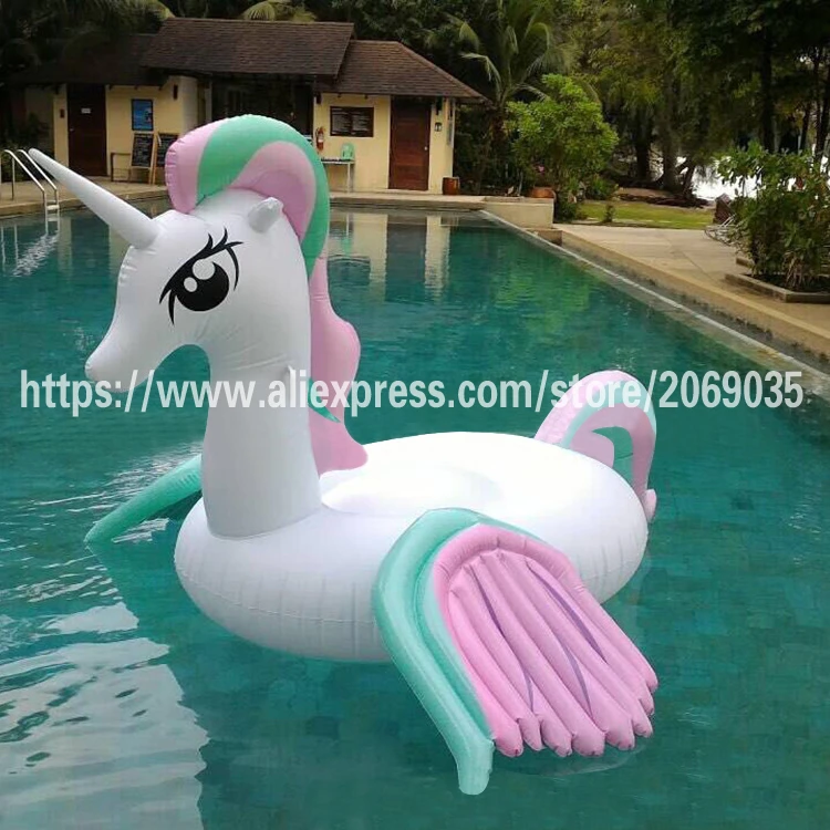 giant rainbow unicorn pool float