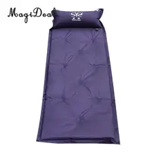 MagiDeal Открытый Кемпинг Самонадувающийся матрас надувной спальный коврик с подушкой