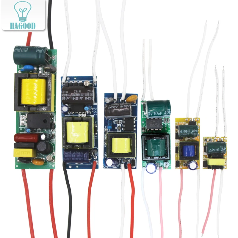 10 шт 1-3 W 4-7 W 8-12 W 12-18 W 18-24 W 25-36 W Светодиодный светильник Driver трансформатор освещения Питание адаптер для светодиодный чип/прожектор/лампа