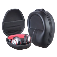 New EVA Storage Bag Carrying Case for Beats EP Sony MDRV6 Sennheiser HD 380 PRO Philips Beats and more Over ear Headphone Black