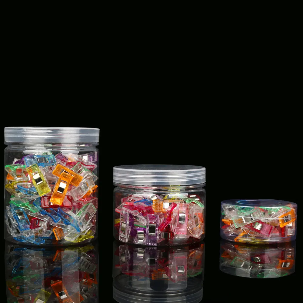 

High quality Clip plastic quilting machine holds a miracle clip Boxed plastic transparent axe clip 5.15