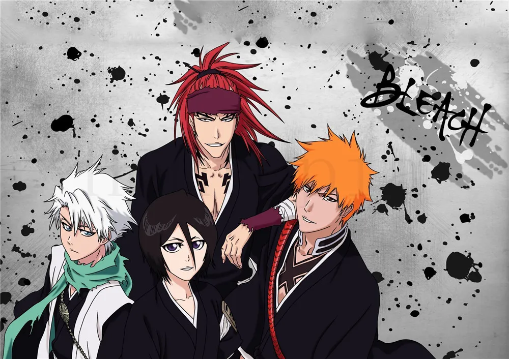 BLEACH плакаты мультфильм наклейки на стену с белым покрытием бумага печатает Высокое разрешение гостиная спальня бар украшения дома искусство бренд - Цвет: Кофе