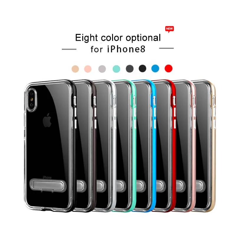 Новый прозрачный кронштейн combo чехол для телефона iphonex xs xr xsmax 8 7 6/6s плюс Чехол