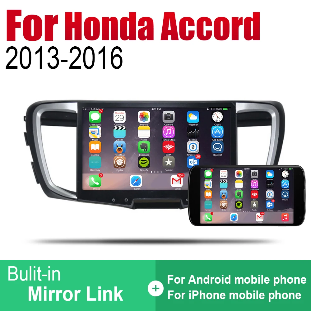 Автомагнитола 2 Din на Android для Honda Accord 2013 2014 2015 2016 автомобильный мультимедийный
