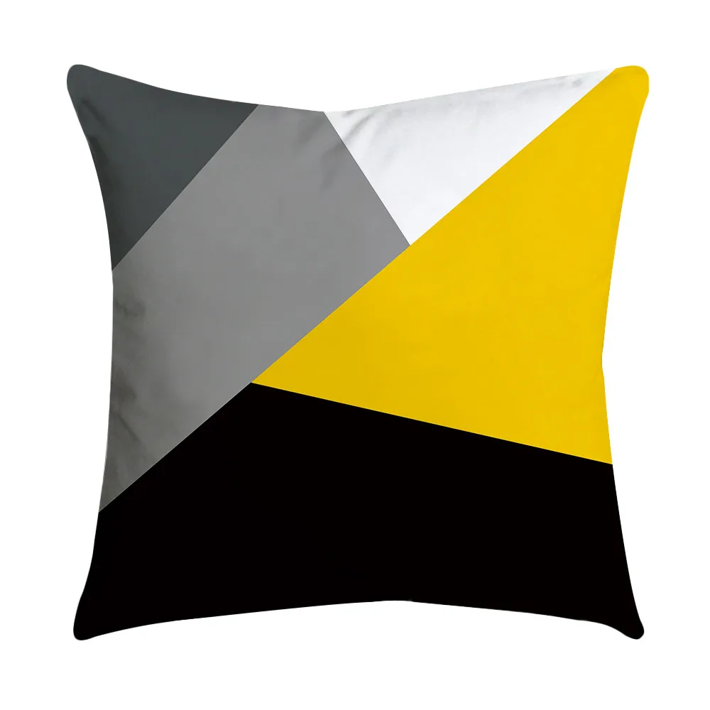Gajjar, желтый чехол для подушки 45*45, полиэстер, скандинавский стиль, декоративный чехол для подушки, домашний декор, наволочка для дивана, чехол для подушки, Прямая поставка - Цвет: H