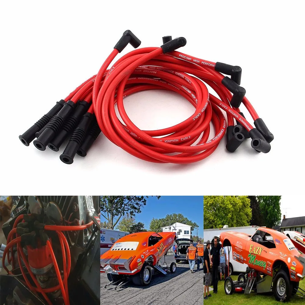

10.5 MM High Performance Spark Plug Wire Set for HEI SBC C 350 383 454 Electronic 88