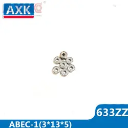AXK 633ZZ подшипник 3*13*5 мм (10 шт.) ABEC-1 Класс R1330ZZ 633Z миниатюрный 633 zz, шариковые подшипники