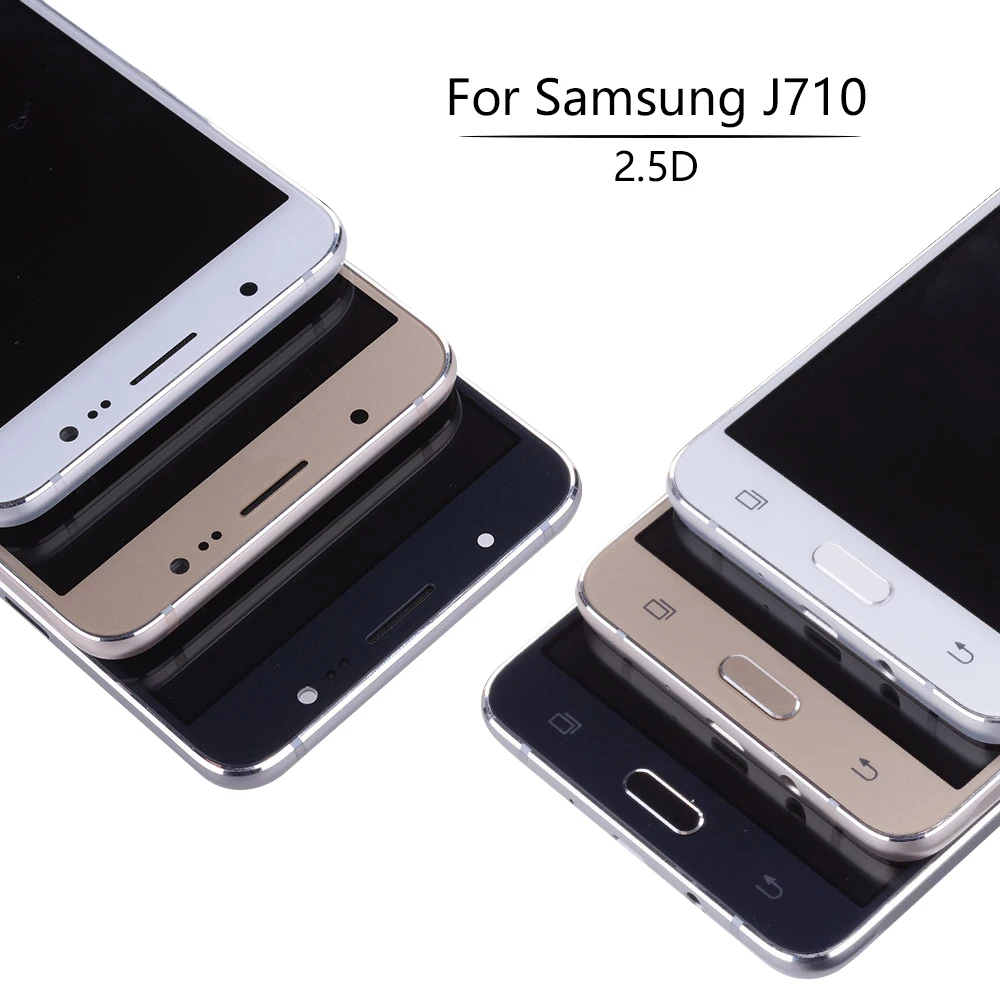 ЖК дисплей Super AMOLED 5 &quotSinbeda для SAMSUNG Galaxy J710 с сенсорным экраном и рамкой J7 2016 J710FN J710F