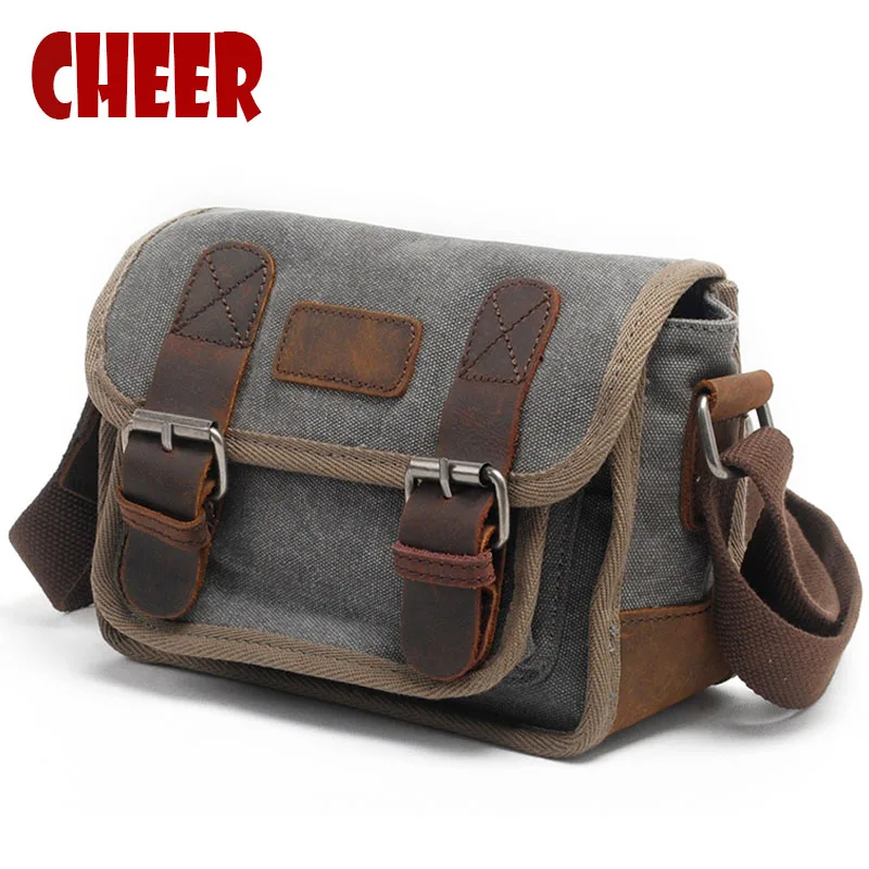 New canvas shoulder bag casual men's shoulder Crossbody Cross vintage bag retro fashion women's small square bags High quality New canvas shoulder bag casual men's shoulder Crossbody Cross vintage bag retro fashion women's small square bags High quality
