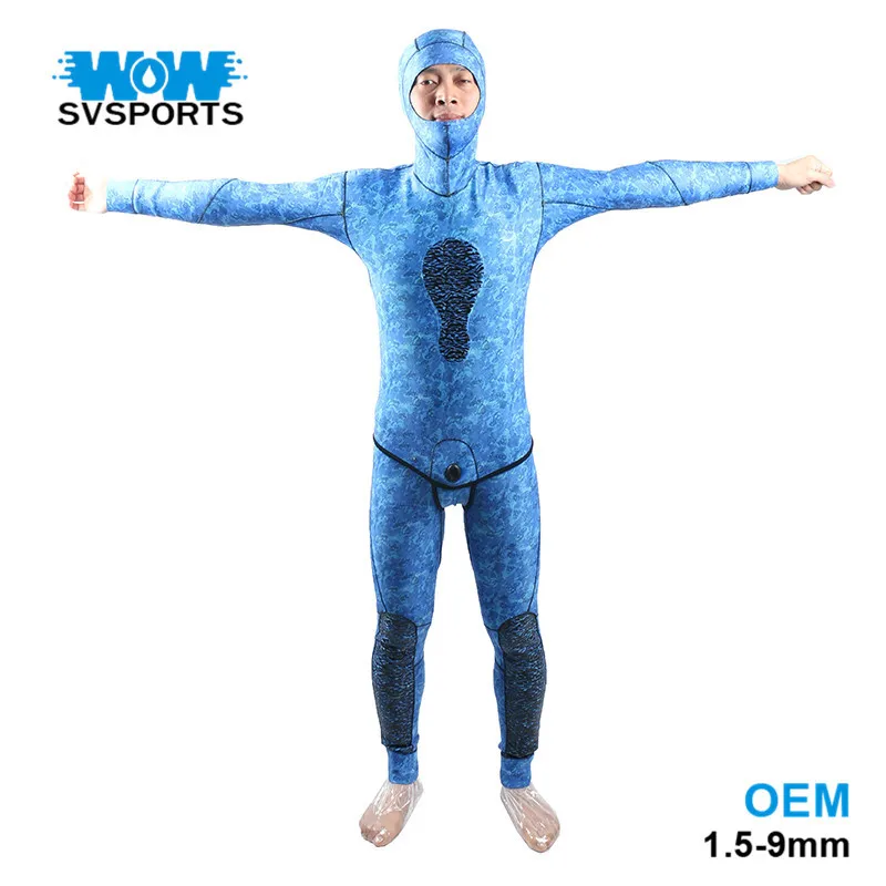 

Men's 3MM One - Piece Diving Suit Cold - Proof Warm Long Sleeves Camouflage Wetsuit Surfing SCR Material Swimsuit combinaison