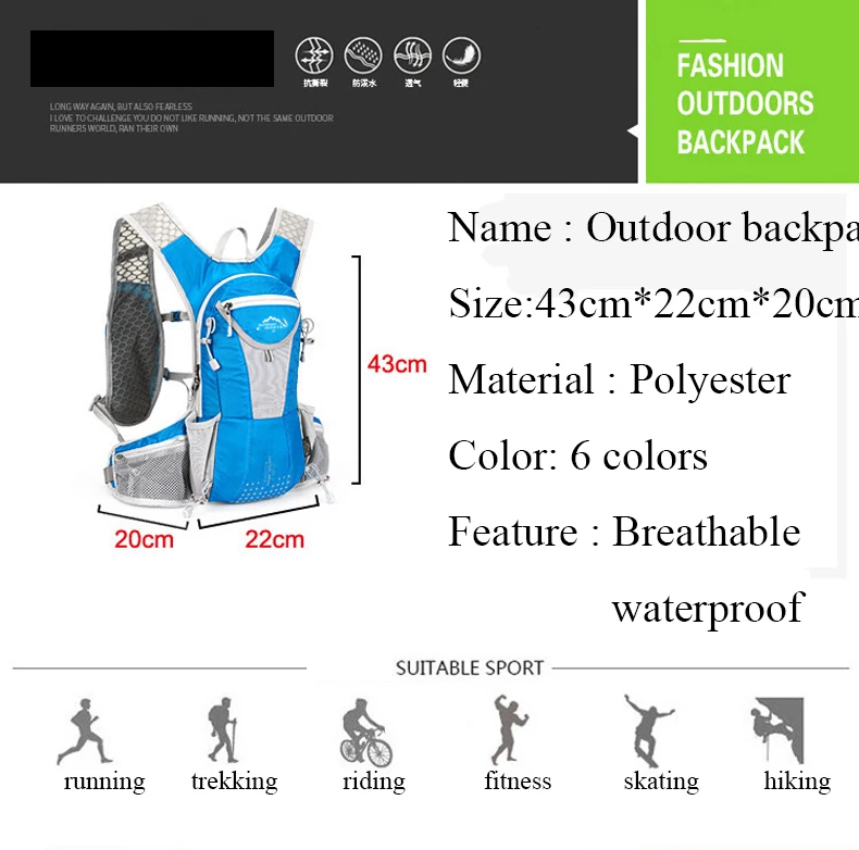 Excellent Ultralight Cycling Backpack 12L Bike Riding Backpacks Cycling Climbing Hiking Skiing Bag Outdoor Sports Bag MTb Road Bicycle Bag 15