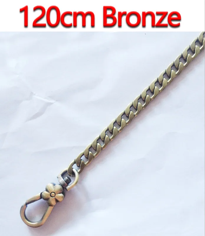 120cm Bronze DIY Замена сумка Бретели для нижнего белья 9 мм золото, серебро, пистолет черный, бронзовый Цепи ремешок, ручки для сцепления Сумки, Малый Сумки - Цвет: 120cm Bronze