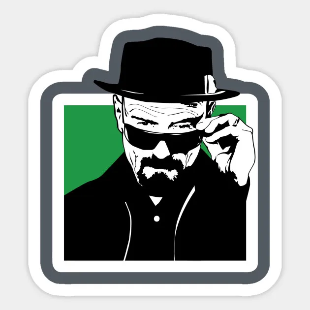 1 шт. Breaking Bad HEISENBERG наблюдает за вами стикер ПВХ водонепроницаемый для ноутбука