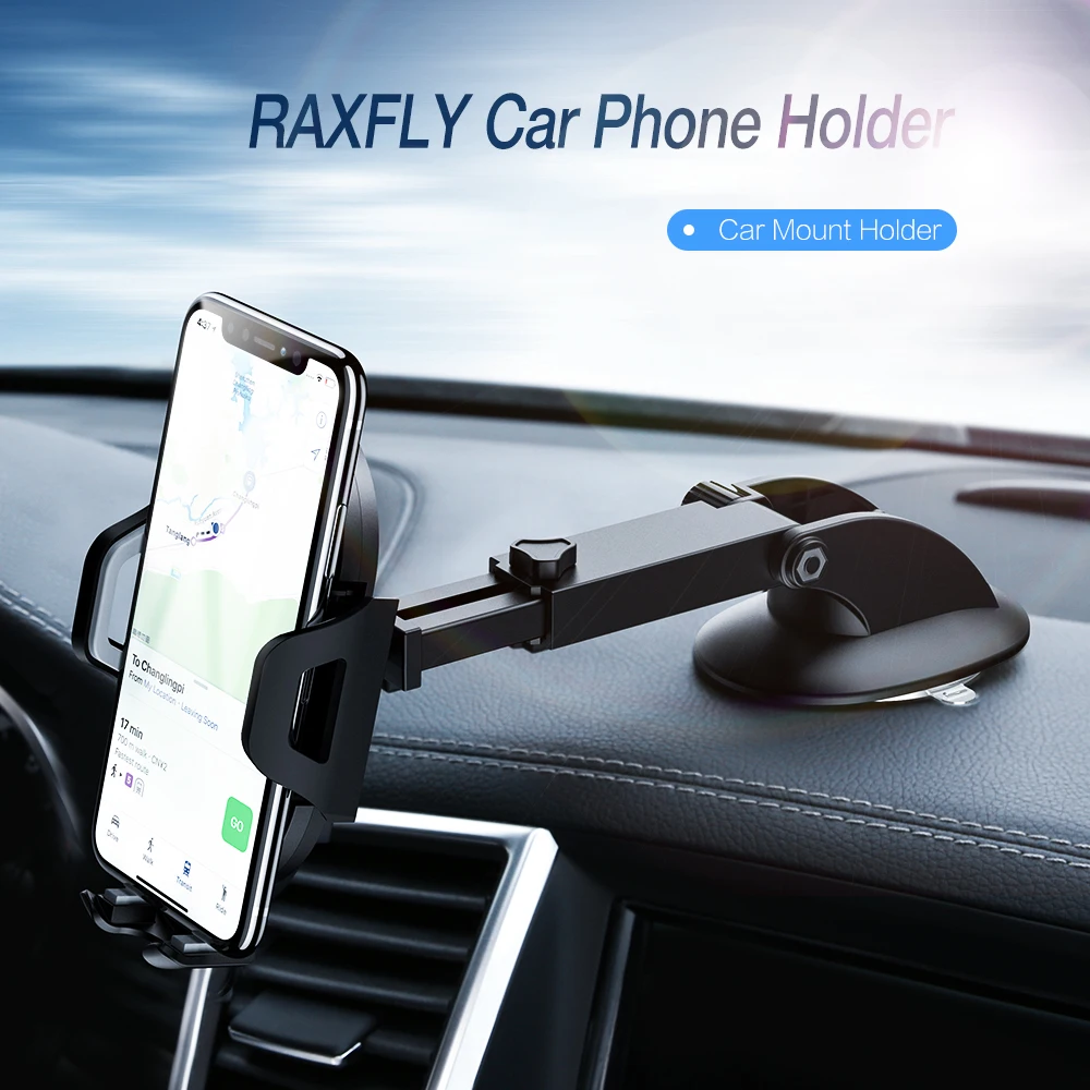  RAXFLY Auto Handy Halter Für Handy Im Auto Für iPhone X 7 8 Samsung S10 Drehbare Dashboard Windschu
