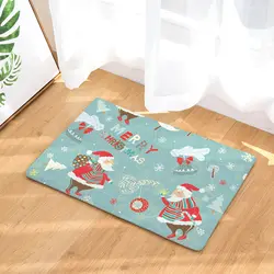 Рождество ковер felpudos для ванной кухня ковер дома гостиная ковер antideslizante 40x60 см 50x80 см