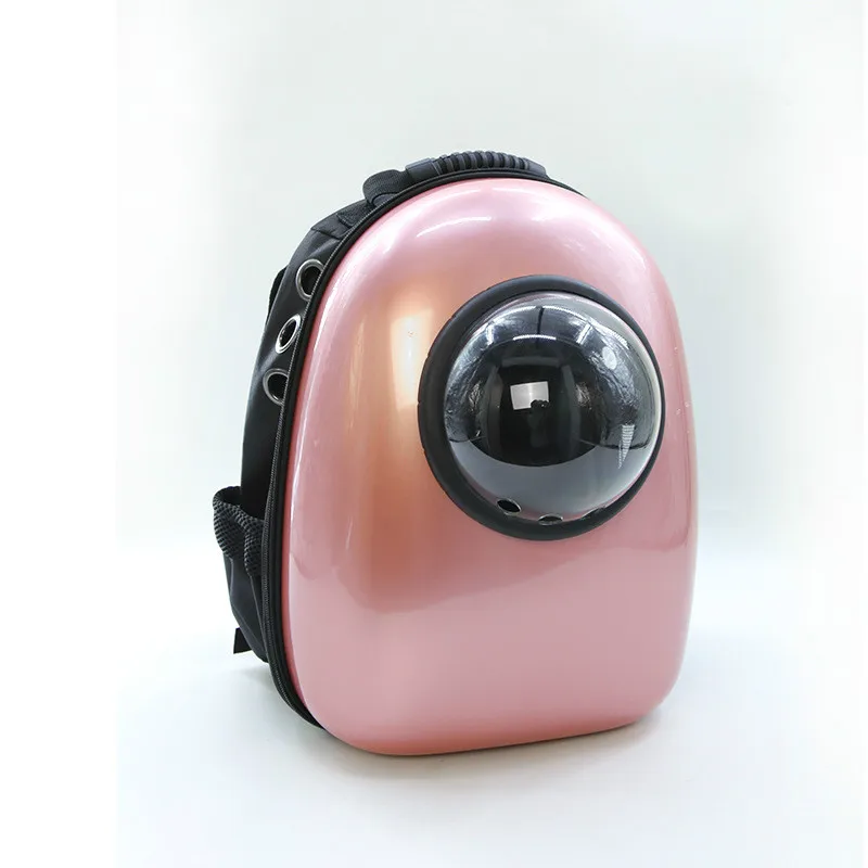 Rose Gold Astronauta Gato Perro portador Bolsa de Viaje cpsula espacial mochila transpirable - Цвет: Rose Gold