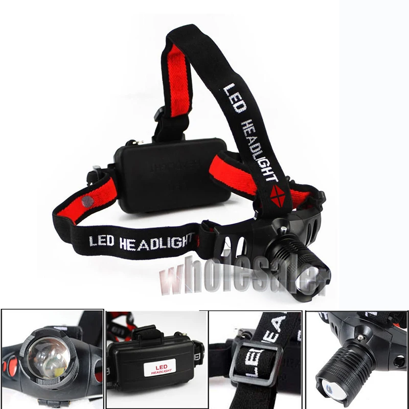 

1600lm Waterproof CREE XM-L Q5 3 Modes Brightness LED 18650 AAA Headlamp Headlight Head Lamp Light for Outdoor Sport