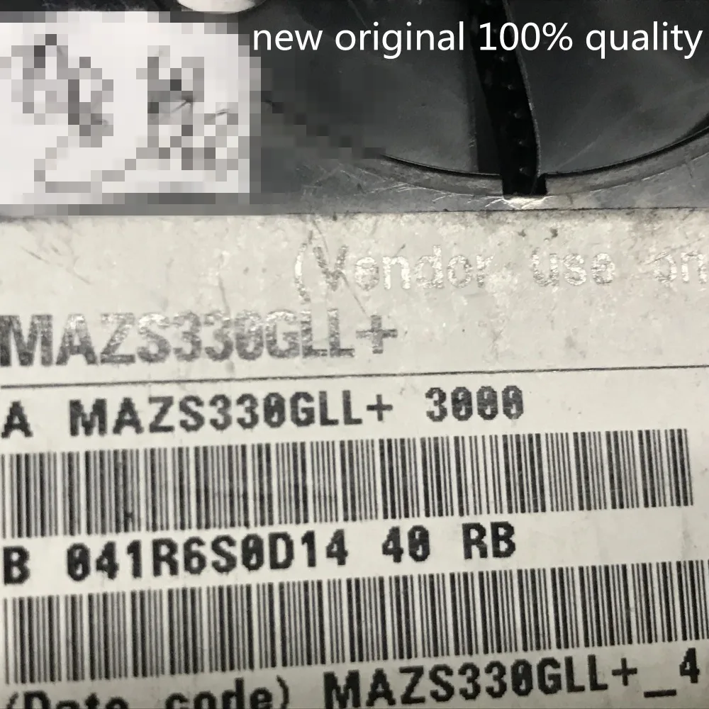 

1 Tape reel MAZS330GLL+(3000pcs) 2SA1576UB-TL-Q (3000pcs) RN2301(T5L,H) (3000pcs) code:YA RLZTE-1130B (2500pcs) new