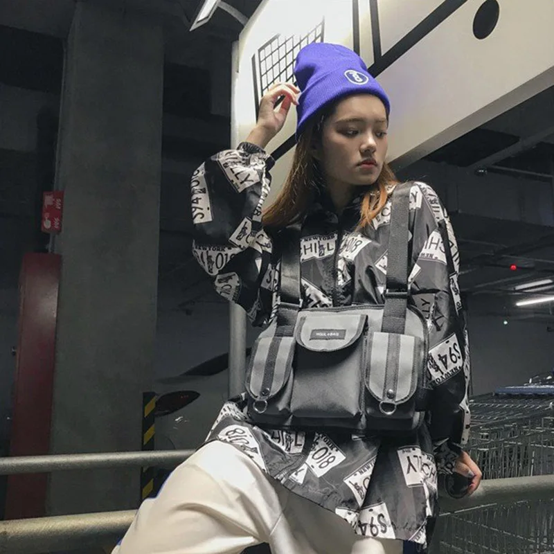 Hot Fashion Women Chest Bags INS Popular Outdoor Sport Waist Crossbody PUBG Female Bolsa Personality Unisex Shoulder Bag SS3498 (20)