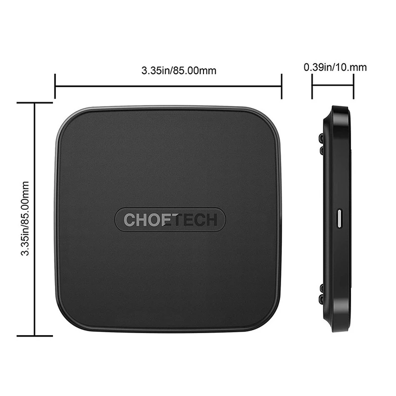 Choetech Usb type C Qi Беспроводное зарядное устройство для Iphone 7 6S 8 8 Plus Qi беспроводной зарядный коврик для samsung Galaxy S8 зарядное устройство