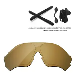 Бронзовый Золотой поляризационные зеркало Замена линзы и резиновые Наборы для EVzero диапазон очки рама 100% UVA и UVB Защита