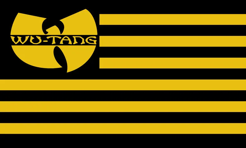 Wu Tang Street Wear Set 5" & 1,5" Schwarz Vinyl Aufkleber Sticker Set