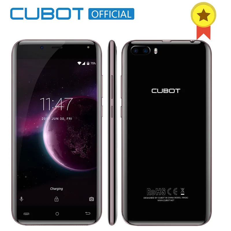Original Cubot Magic Curved Display MT6737 Quad Core Rear Dual Cameras Smartphone Android 7 0 3GB