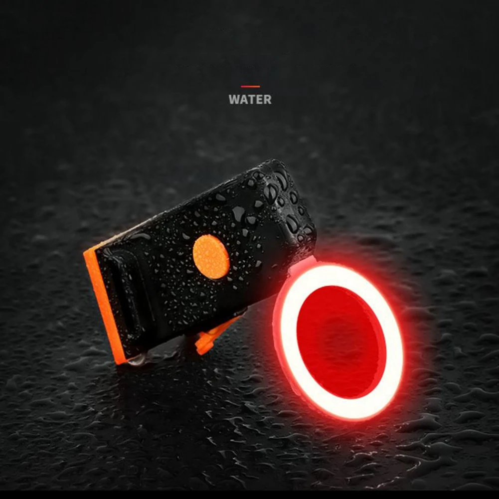 Cheap Innovative USB Rechargeable Bicycle Taillight Heart Shape Bone Shape Mountain Road Bike Night Riding Tail Rear Light 5