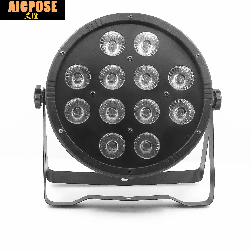 16 шт. 12x12 Вт led Par огни RGBW 4в1 12*12 плоский par dmx512 Дискотека профессиональные