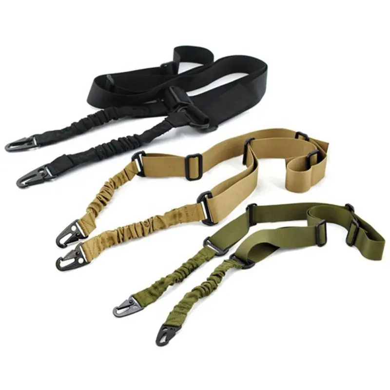 

Tactical 2 Point Bungee Rifle Gun Sling Strap 1.4m Airsoft Military Hunting System Universal Strap Heavy Duty