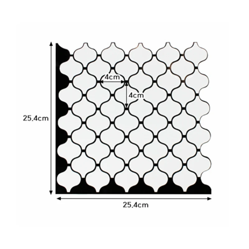 Яркие плитки самоклеющиеся домашний декор белый фонарь водонепроницаемые виниловые обои 3D пилинг и палочка мозаичная плитка-1 лист