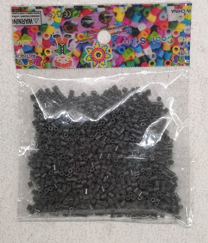 1000 шт Бусины 2,6 мм бусины Perler 2,6 мм DIY игрушки для рукоделия белые черные бусины ручной работы 3D Пазлы пополняемая посылка