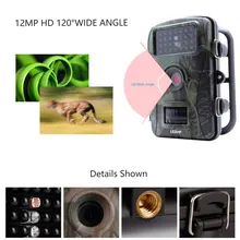 LESHP RD1003 2,4-дюймовый TFT-70 градусов широкий Просмотр Охота камера 720p 940нм Инфракрасный цифровой Trail камеры 50 м ночного видения