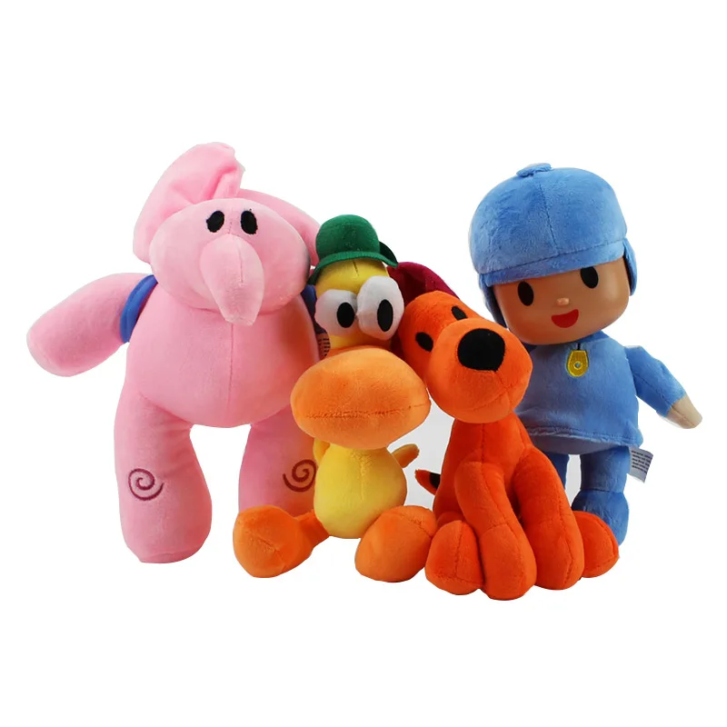 Новинка плюшевые игрушки Pocoyo 4 шт./лот 14 30 см Elly Pato Loula утка слон животные мягкие