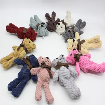 16cm Funny Mr Bean Stuffed & Plush Teddy Bear Keychain Stuffed Animals Teddy Bear Dolls Small Pendant Cute Plush Toys 20pcs lot kawaii small joint teddy bears stuffed plush 6cm toy teddy bear mini bear ted bears plush toys wedding gifts 010