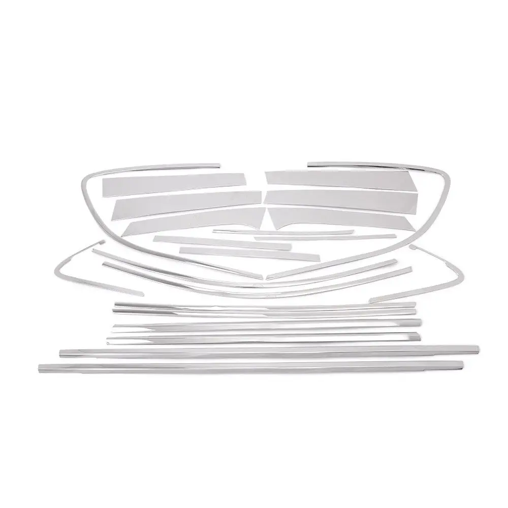 

22pcs/set Stainless Car Window Full Set Frames Decal Moulding Covers Fit for Hyundai Santa fe 2007-2012 Car Styling Accessories