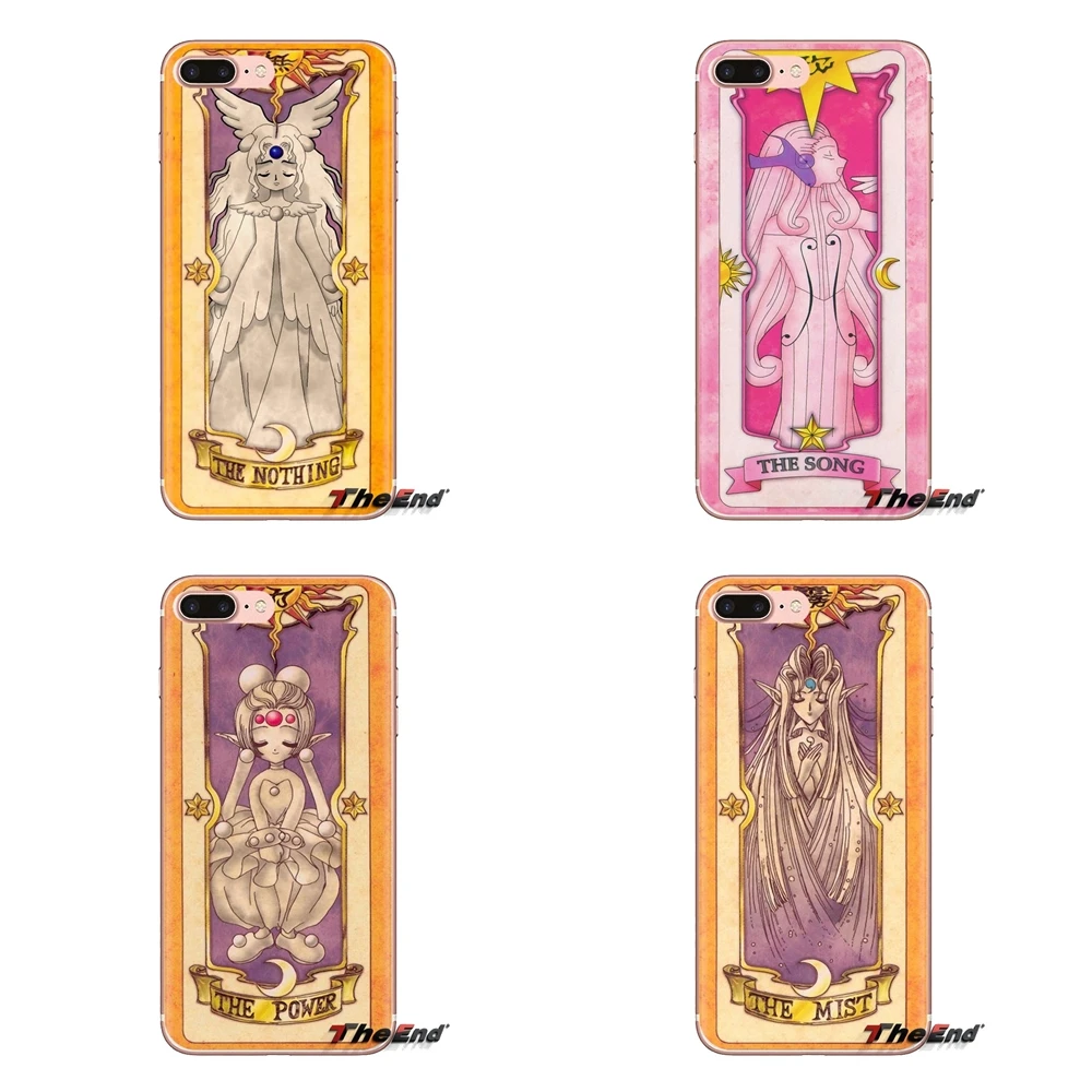 

sakura cardcaptor The Voice Card Silicone Shell Covers For Samsung Galaxy S3 S4 S5 Mini S6 S7 Edge S8 S9 S10 Plus Note 3 4 5 8 9