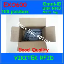 Omni-ID Exo 600 UHF rfid металлическая бирка 860-940 МГц 915 м EPC c1g2 ISO18000-6C склад логистика розничная с помощью EXO600 100 шт коробка