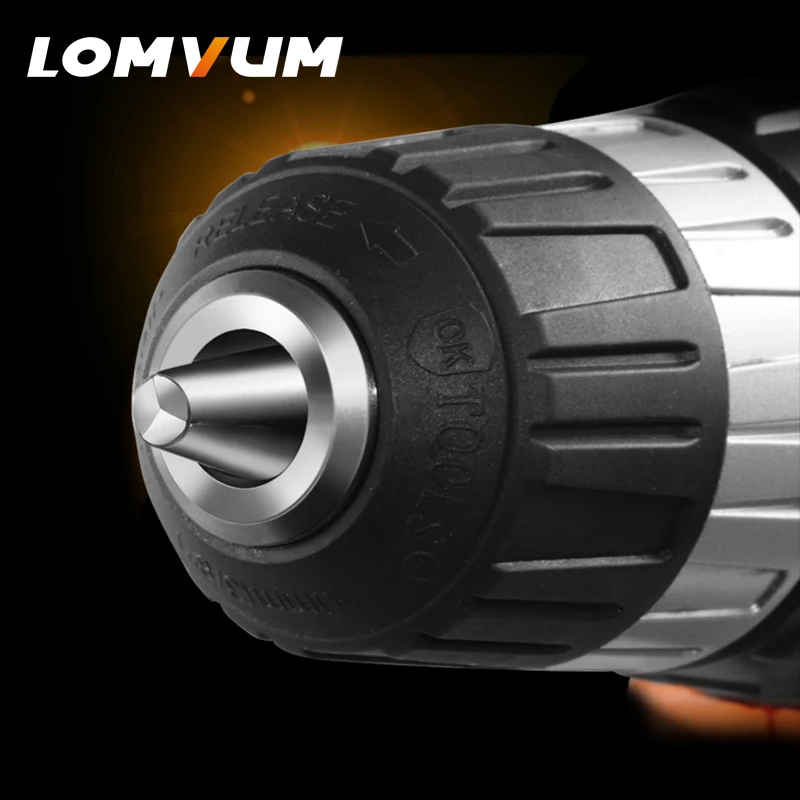 LOMVUM Мини дрель 16,8 в Аккумуляторная дрель перезаряжаемая литиевая/литий-ионная батарея электрическая дрель Бытовая деревообрабатывающая отвертка