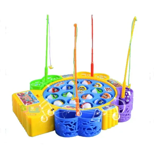 

Kids Children Fun Time Creative Rotating Fishing Music Game Developmental Toy