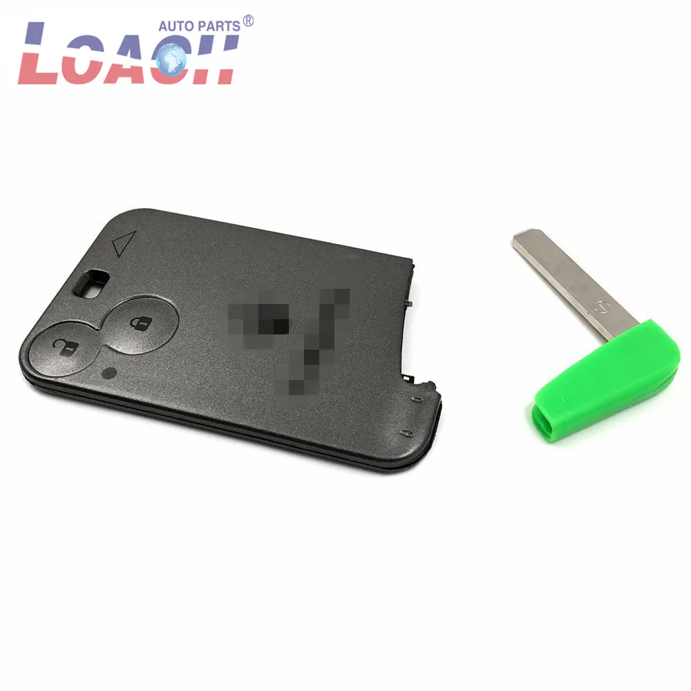 Najtaniej 2 przyciski PCF7947 Chip 433Mhz zdalny kluczyk do Renault Laguna Espace vel satis Smart Card pilot z logo