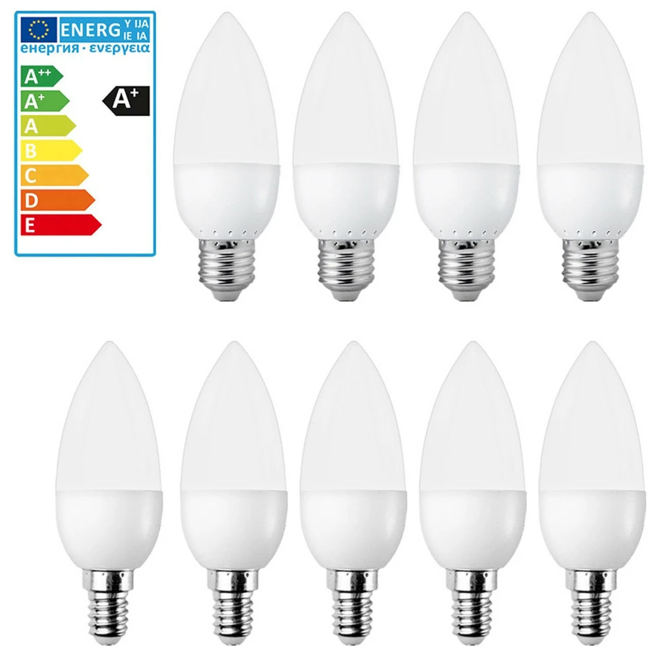 12x 8x E14 E27 светодиодный 5 Вт свеча форма лампы теплый белый свет/лампы бытовые товары